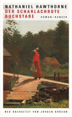 Darstellung der Titelseite des Buchs „Der scharlachrote Buchstabe“ von Nathaniel Hawthorne