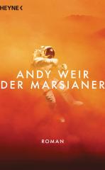 Darstellung der Titelseite des Buchs „Der Marsianer“ von Andy Weir